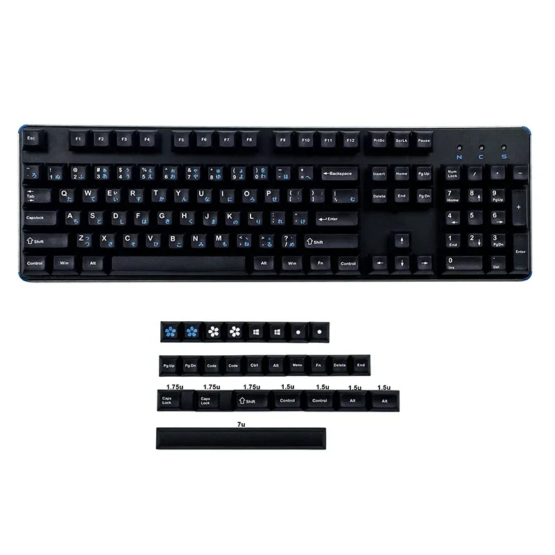

PBT Japanese MX130 Key DSA Height 104 980 96 84 87 68 61 Mechanical Keyboard Personalized Keycaps