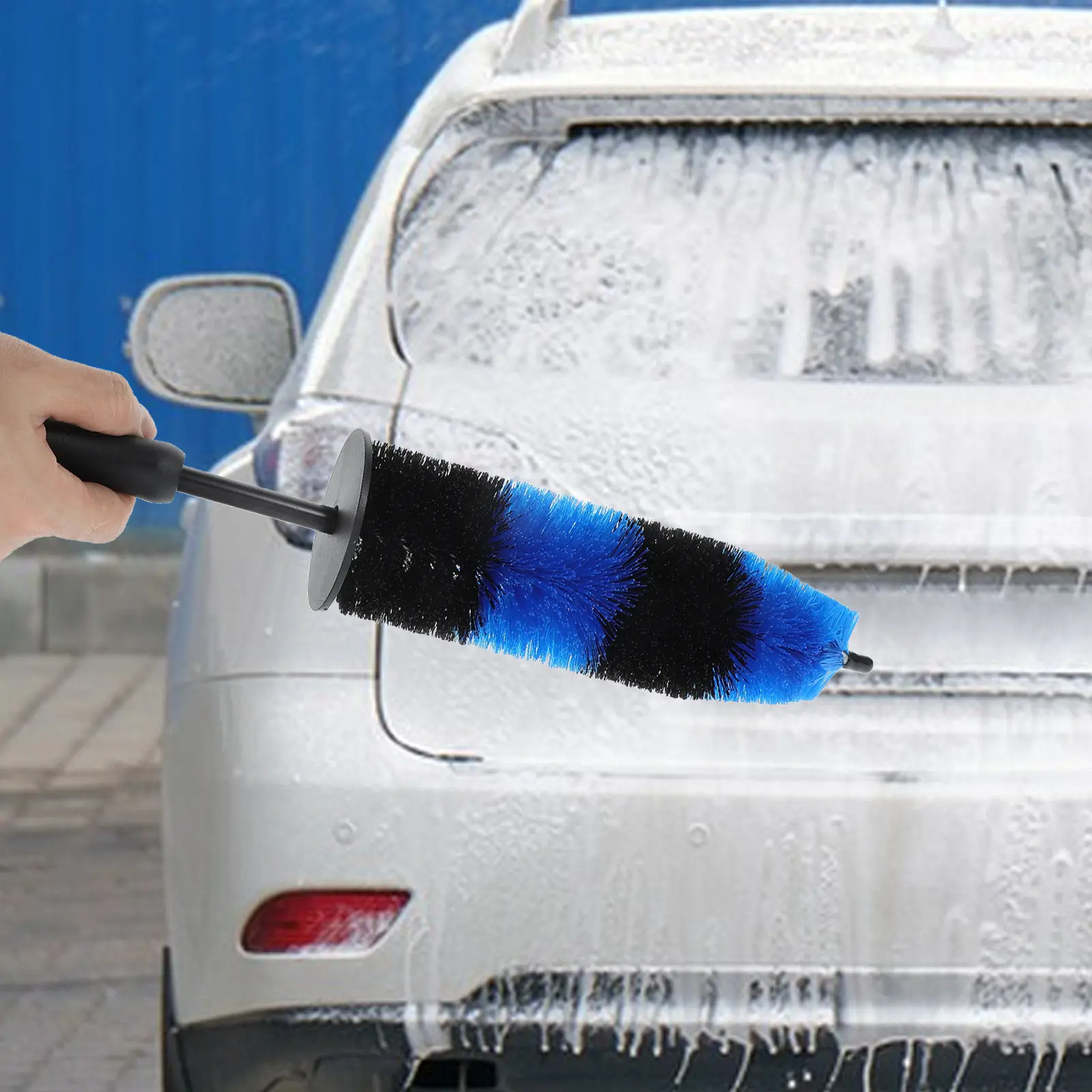 Car Rim Cleaning Brush Professional Long Handle Design for Tire Sides Wheels Detailing Fast Efficient Cleaning Wheel Cleaner