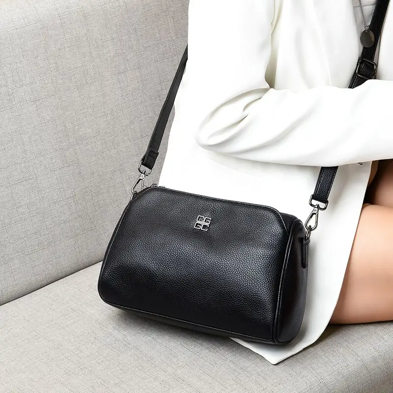 

Trendy Soft Leather oulder Bag Lightweight Spring Summer Versatile Women's Crossbody Bag Quali Ladies Small Square Bag