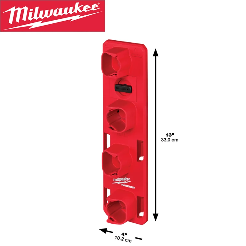 Milwaukee 48-22-8338 PACKOUT M12 Battery Rack Clamp Type Battery Storage Function  Store Up To Four M12™ Batteries Of Any Size