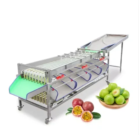 

VBJX sorter by size of vegetables fruit small cherry berry orange banana defect washing and grading sorting machine