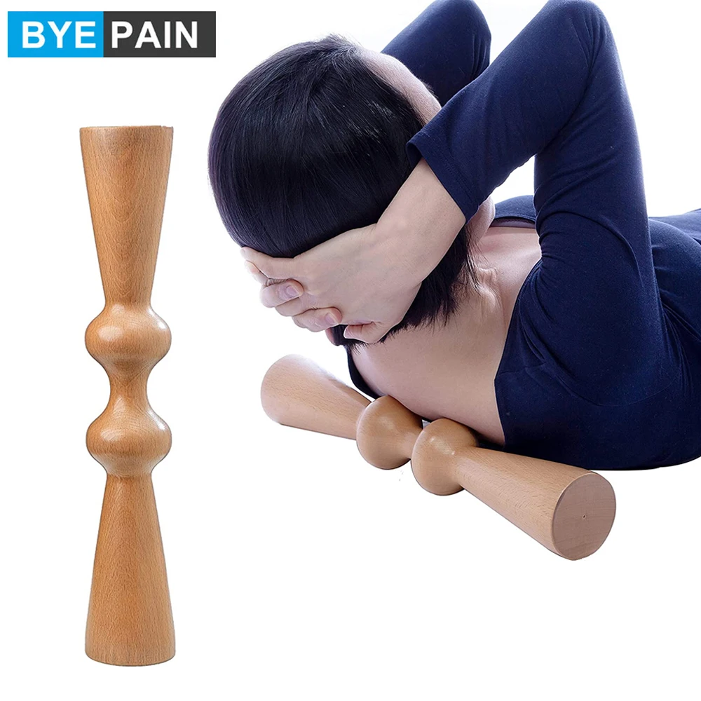 

1Pcs Wood Muscle Release Tool, Ma Roller, Back Massager, Full Back Pain Relief and Spine Stretch Tool,Wood Therapy Massage Tools