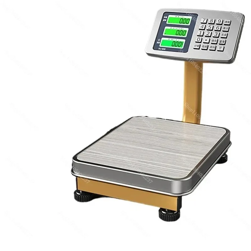 Commercial Table Electronic Scale 60kg Household Gram Vegetable Stall Rechargeable