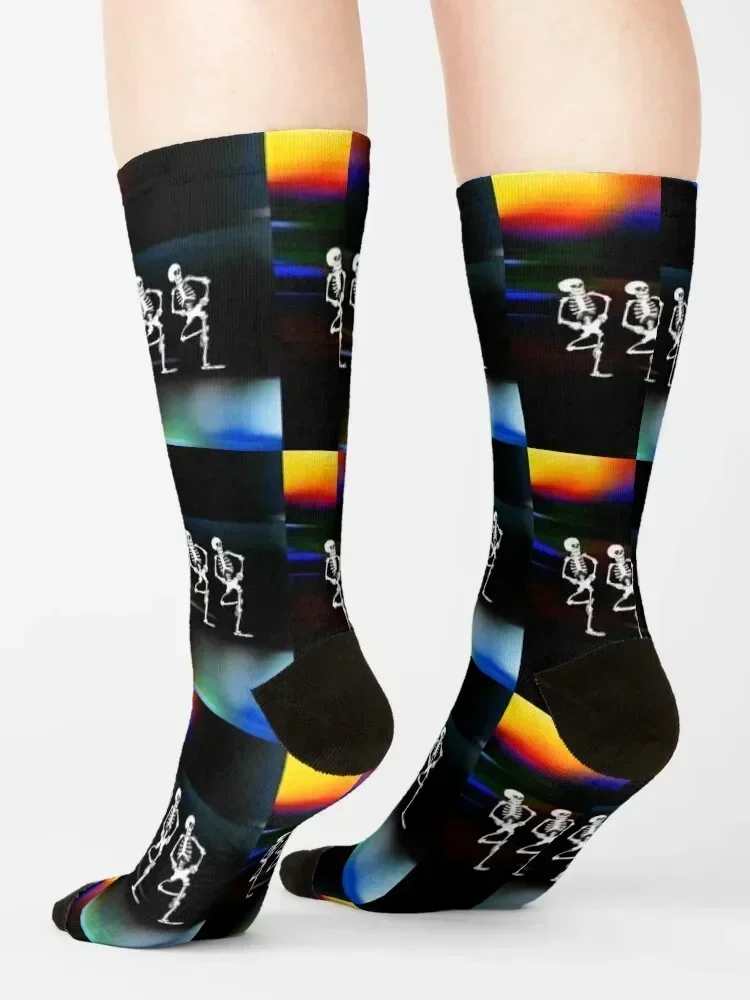 Halloween Skeleton Line Dance Socks FASHION basketball warm winter anime Boy Child Socks Women's