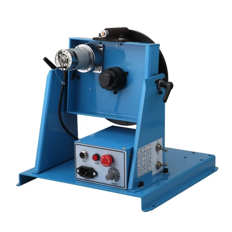 Rotary Welding Positioner KC-80 15KG Turntable Table Portable Welder Positioning Machine for Cutting Grinding Assembly Testing
