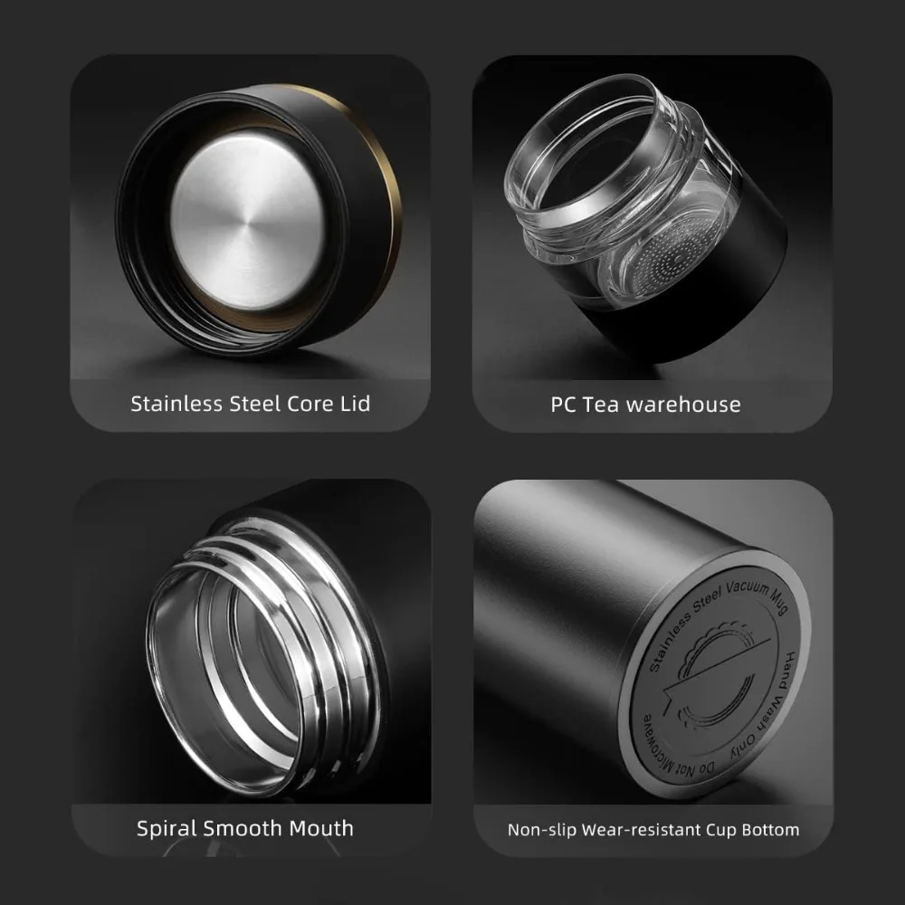 LED Smart Temperature Tea Thermos 6