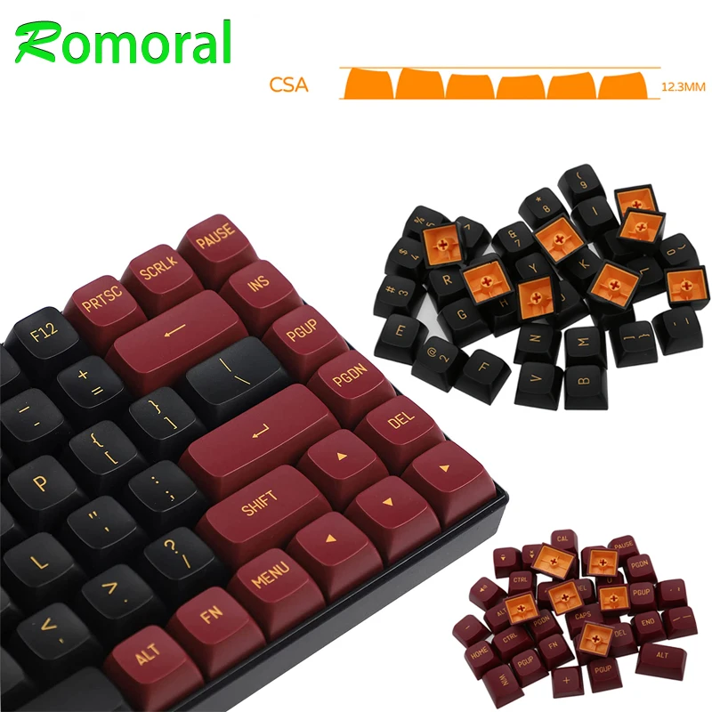 

PBT Keycap 150 Keys CSA Profile Double Shot Keycaps for MX Keyboard 104 87 61 Melody 96 KBD75 ID80 GK64 SP84