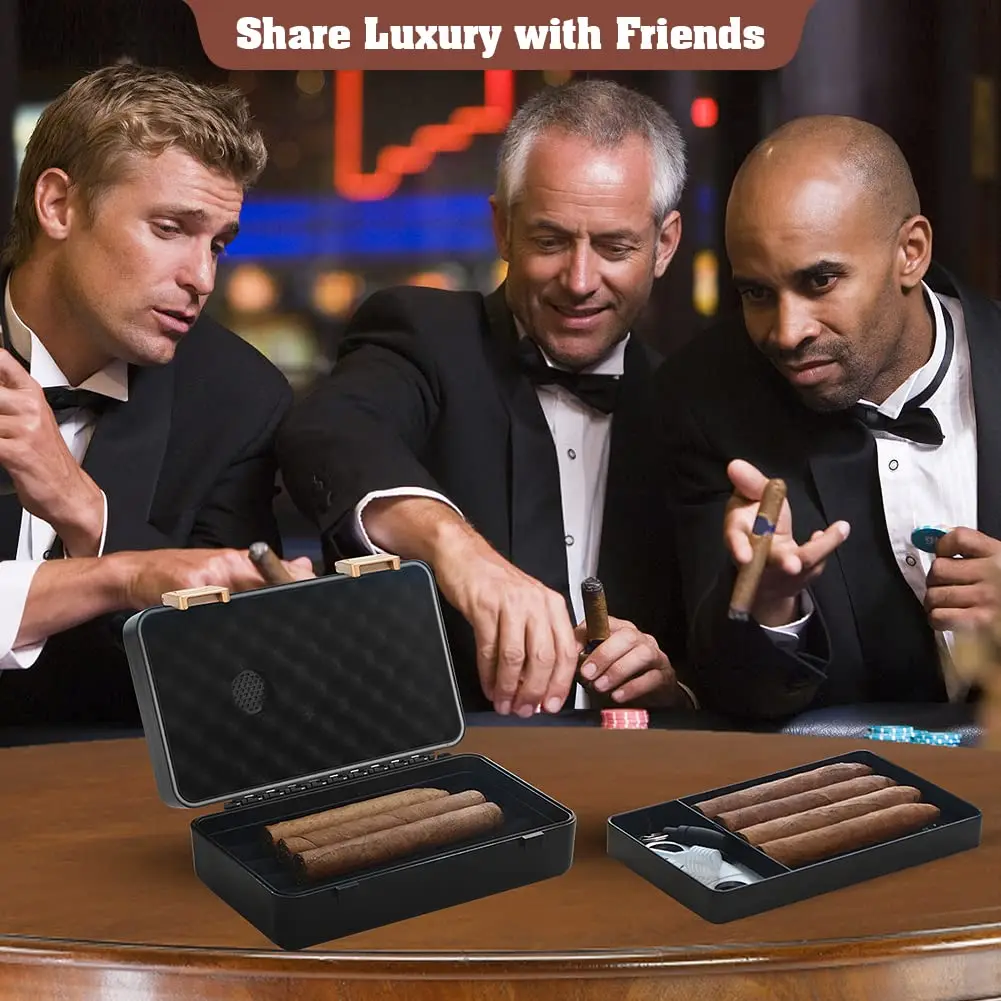 Humidor box set 6 sets of 8-10 waterproof boxes containing cigars Suitable for Christmas gifts