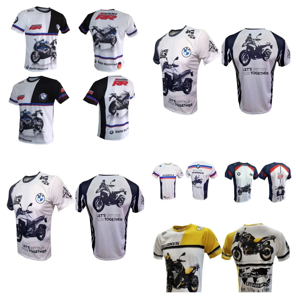 

Лето 2021. Различные новые быстросохнущие футболки BMW для гонок на мотоциклах. Мужские удобные дышащие повседневные свободные футболки с короткими рукавами Y2K.