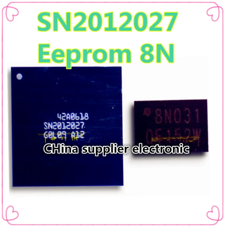 For iPhone 15 16 16PRO 16Plus 15pro U2 15Plus max SN2012027 +8N Eeprom chip Q4EE charging bga chip IC
