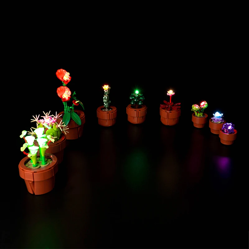 

Lazishi LED light 10329 set is suitable for Tiny Plants building blocks (only including lighting accessories)