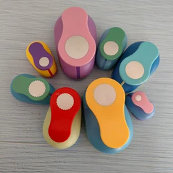 8mm-75mm Circle Six Flower Craft Punch Cortador De Papel De Scrapbook Paper Foam School DIY Round Hole Punches