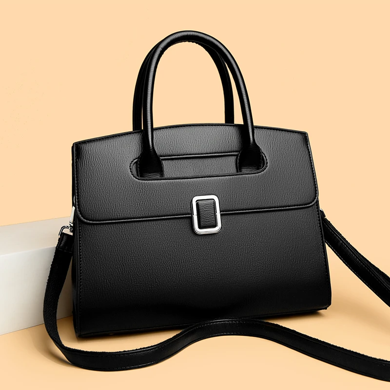 

Luxury Brand Leather Large Capacity Women Shoulder Crossbody Bag High Quality Women's Handbag Fashion Female Messenger Tote Bags
