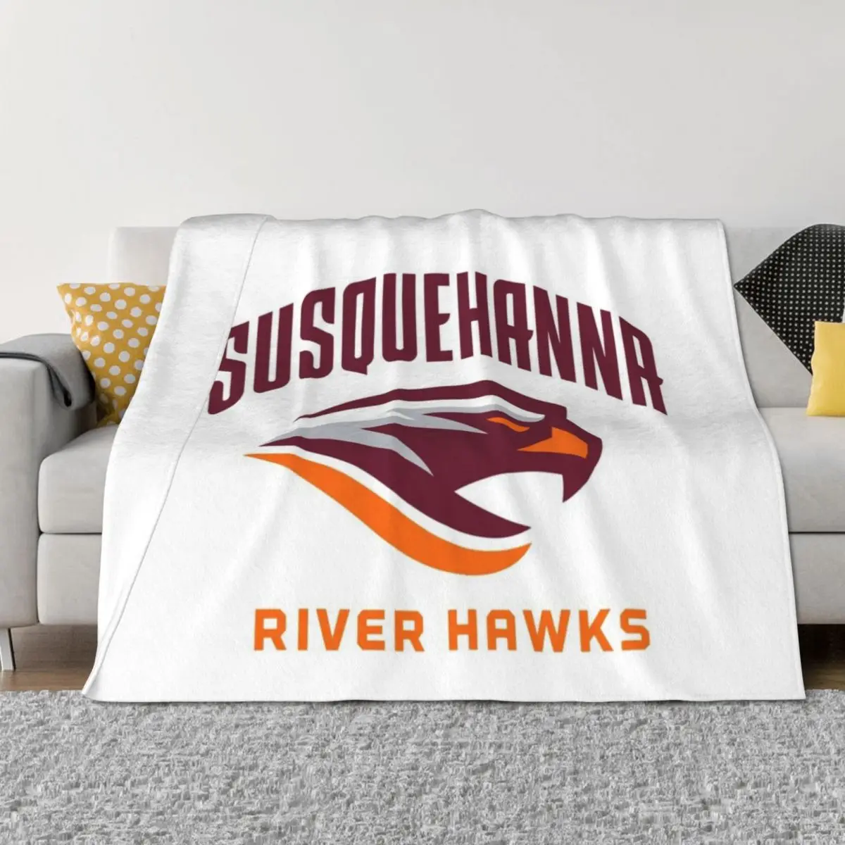 

Susquehanna University river hawks Throw Blanket Blankets For Sofas Moving Luxury Throw christmas decoration Blankets