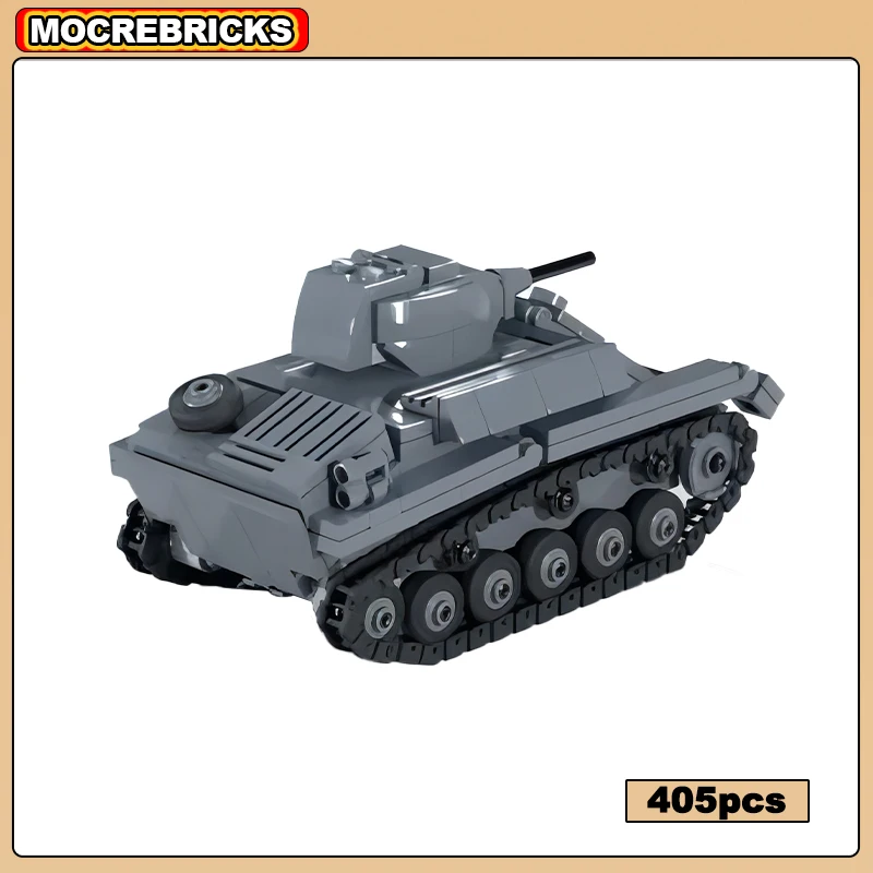 

WW2 Военный легкий танк T-70M Расскорятельный танк Треки Бронеавтомобиль Высокотехнологичные строительные блоки Игрушки Детские кирпичи Подарок