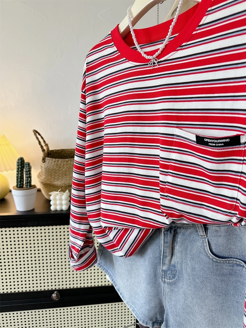 Langarm-T-Shirts, einfarbig, für Damen, Frühling, geschichtet, Rundhalsausschnitt, Kordelzug, Taille, künstlerisch, Jugend, bequem, Balletcore, reines Cleanfit