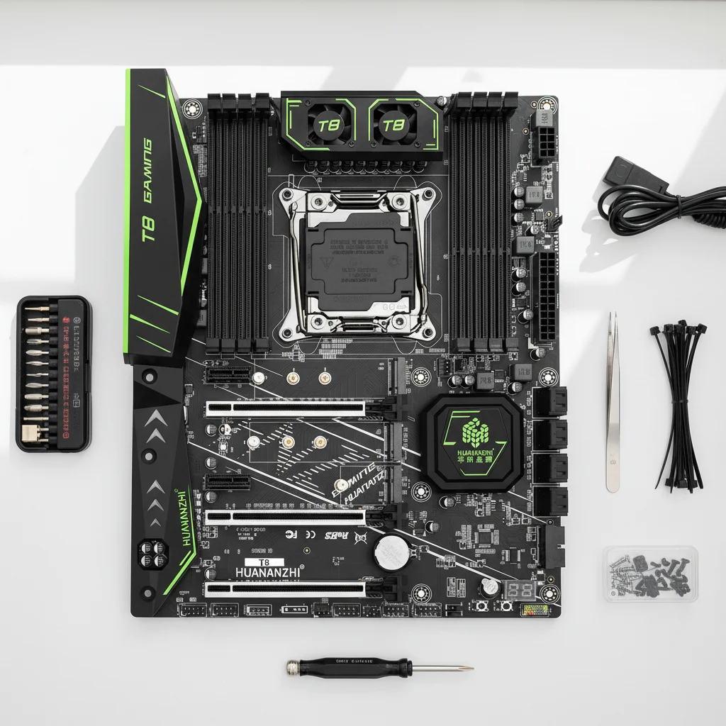 HUANANZHI X99 T8 PC Motherboard DDR3 Ram ATX Gaming Board PC Motherboards Support LGA211-3 Pin Series Processors