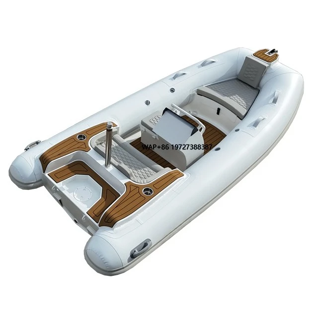 12-foot Luxury Speedboat with Deep V-shaped Aluminum Inflatable Hull