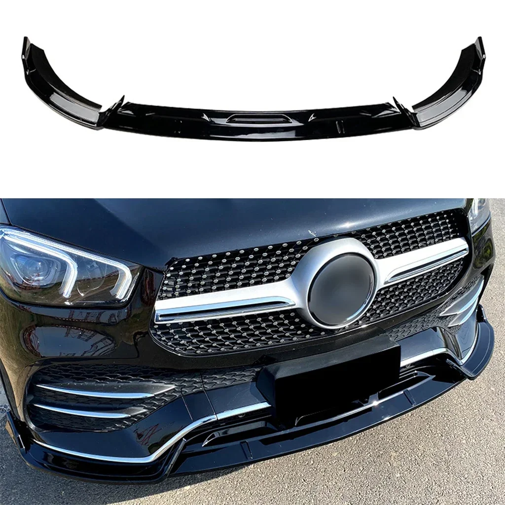 

Front Bumper Lip Spoiler Splitter For Mercedes-Benz GLE-class W167 C167 GLE350 GLE450 GLE53 AMG 2020-2023 ABS Body kits