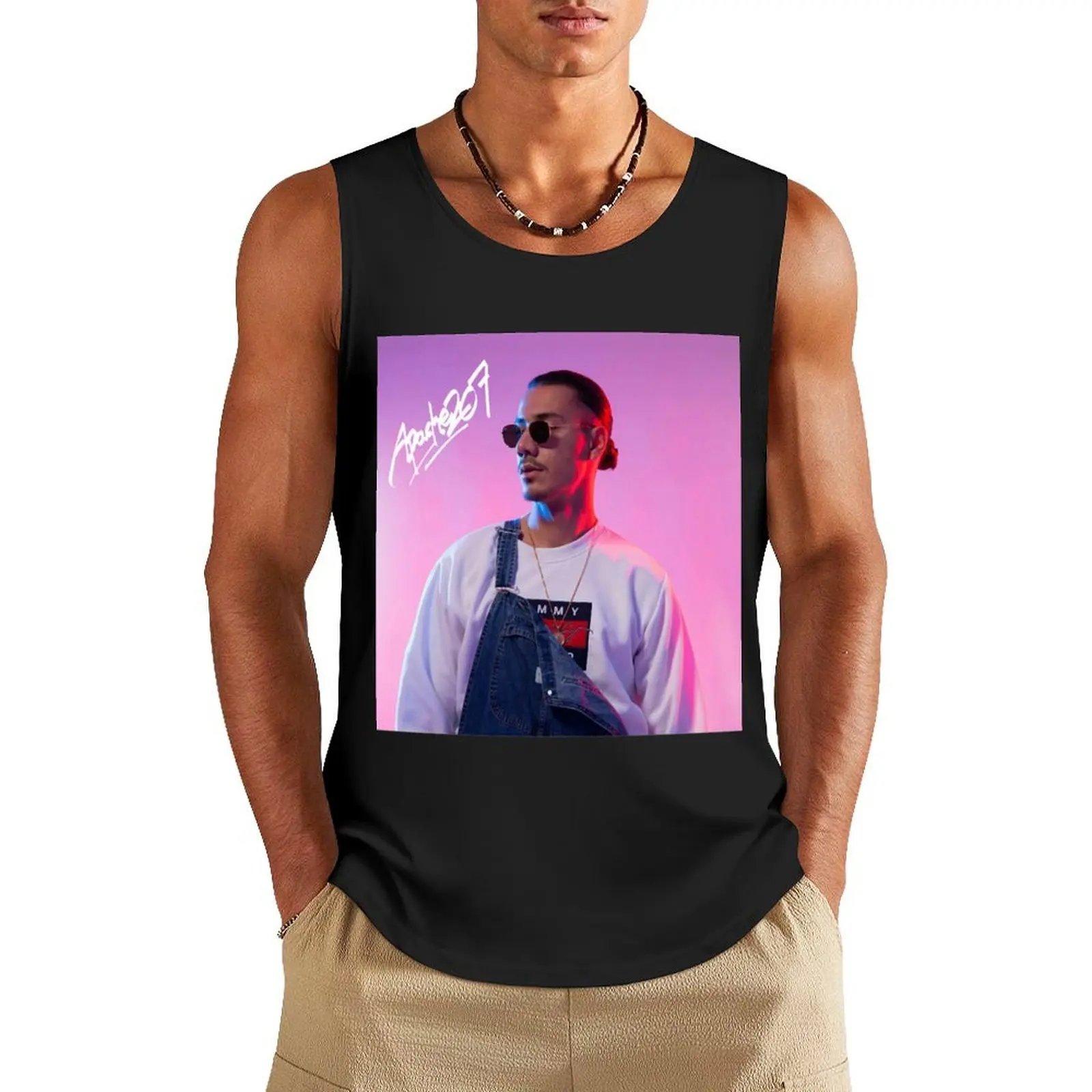 apache Tank Top Male vest T-shirt man