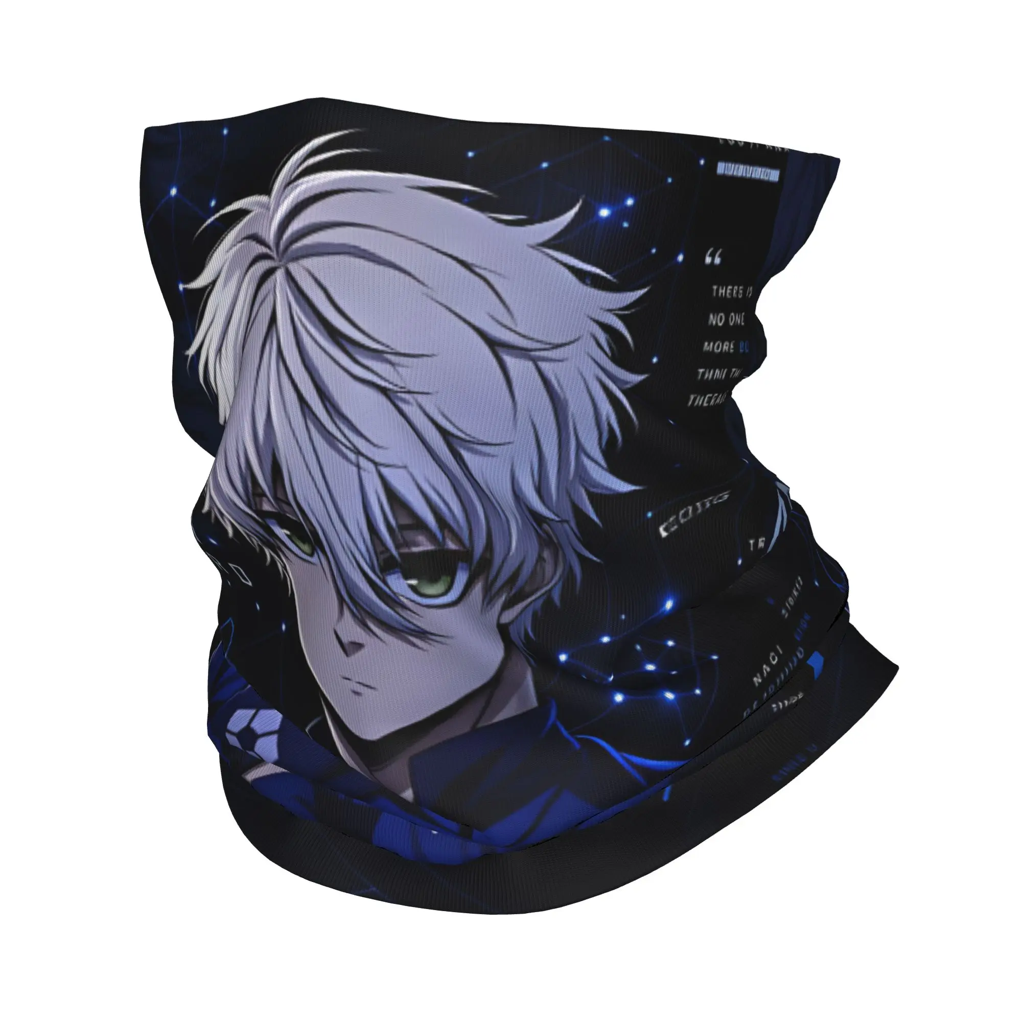 Manga Nagi Seishiro Bandana  y2k Funny Balaclava Autumn Riding Fishing Protection Cycling Mask Seamless Soft Face Cover Mask