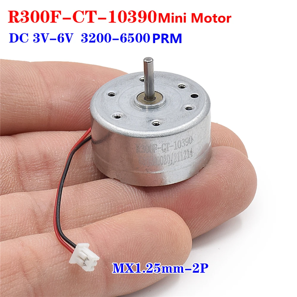 3200-6500PRM Solar Mini Motor R300F-CT-10390 For RC Car/ CD Player Ultra Quiet  Small Motor 3V/5V 5.9V For Little Fan