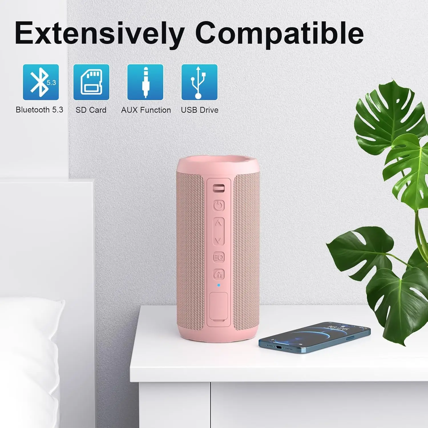 مكبر صوت للحفلات المحمول من Ortizan مزود بإضاءة RGB المزامنة للصوت، وصوت قوي وجهير عميق، وإقران ستيريو TWS، ومقاوم للماء IPX7 #4