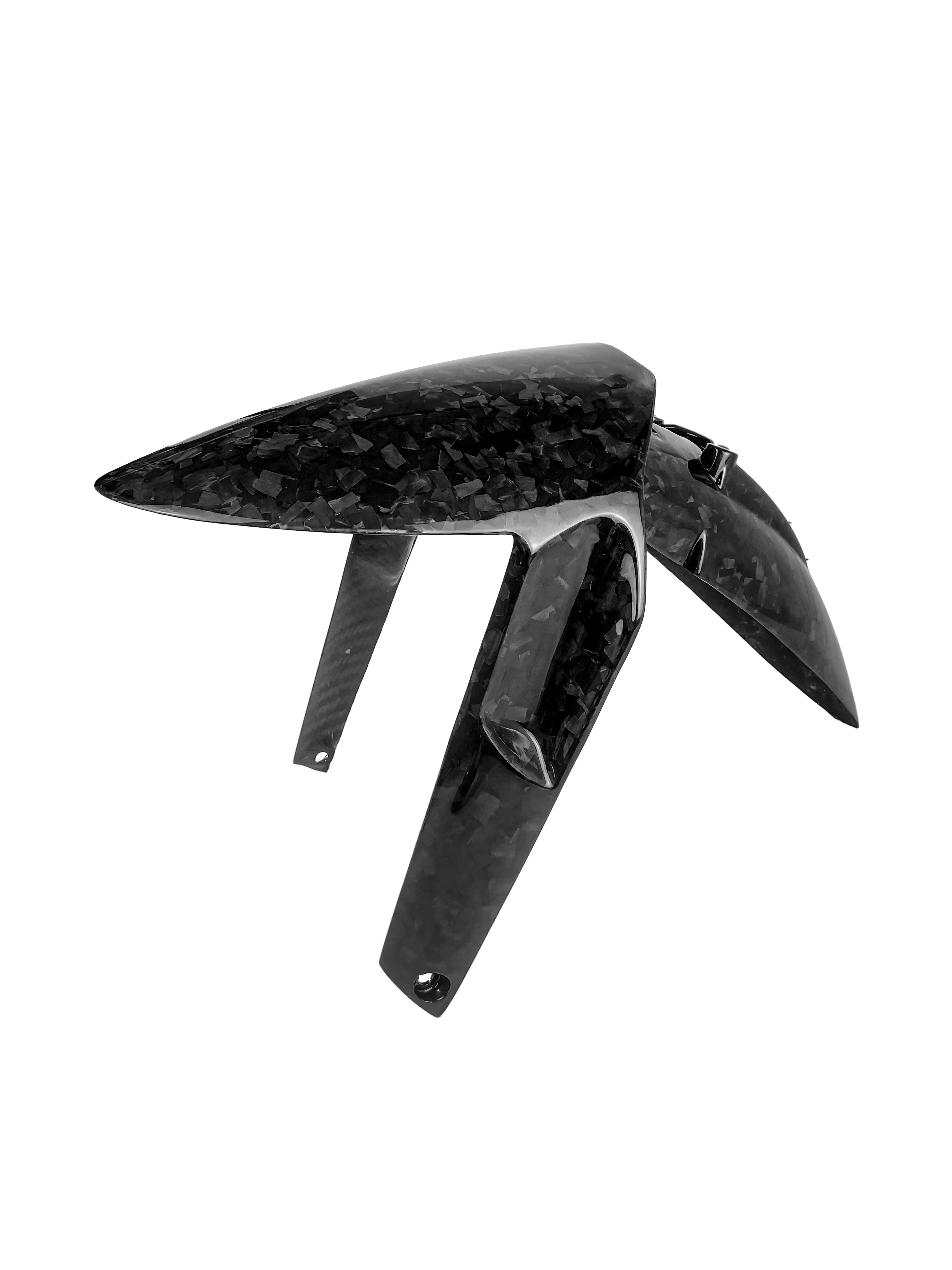 

Motorcycle Accessories 3K Twill Glossy Carbon Fiber Front Fender Black for 1250 ADV Models