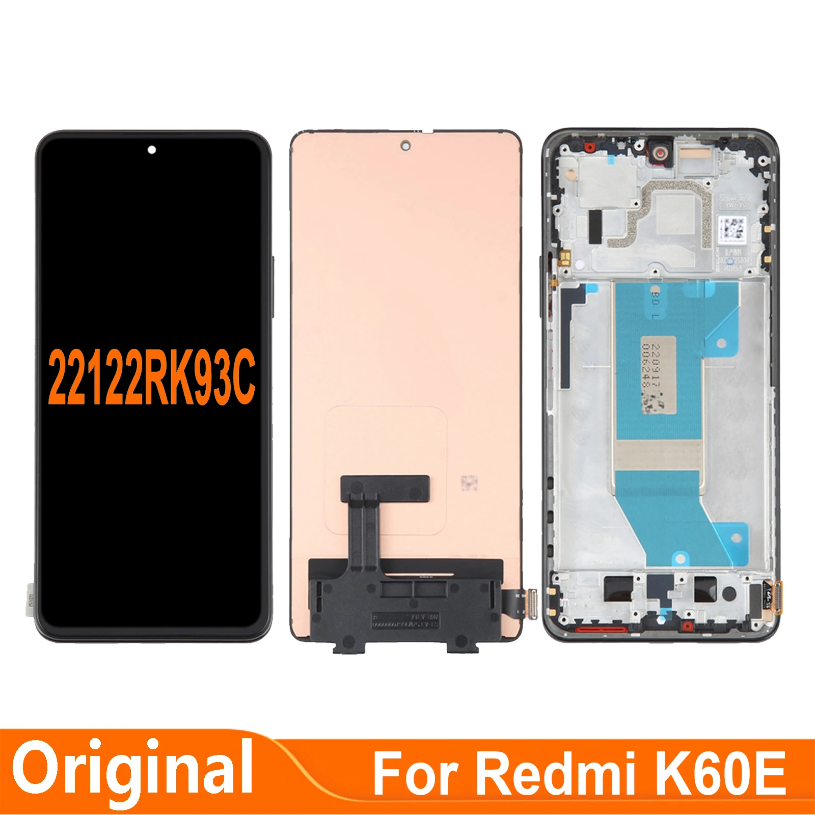 6.67'' For Xiaomi Redmi K60E 22122RK93C LCD Display Touch Screen Digitizer Assembly Parts