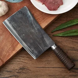 Chinese Traditional Kitchen Knife Handmade Forged Kitchen Cleaver Chopping Chicken Duck Cleaver Roast Goose Chopping Knife