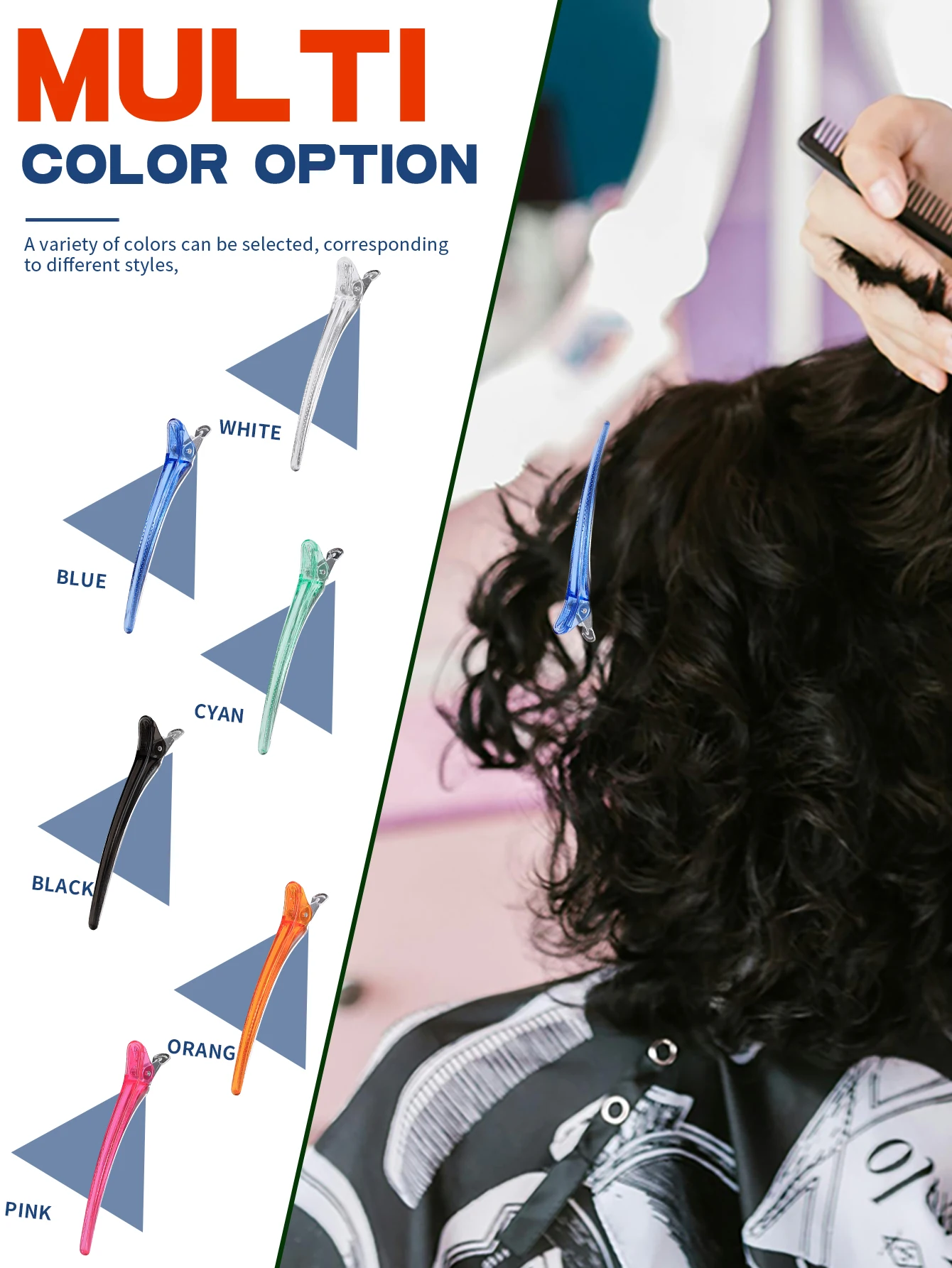 10 قطعة مشبك شعر تصفيف الشعر المشابك الكريستال البلاستيك مشبك شعر المهنية الحلاق لصالون تصفيف دبابيس الشعر إكسسوارات الشعر #5