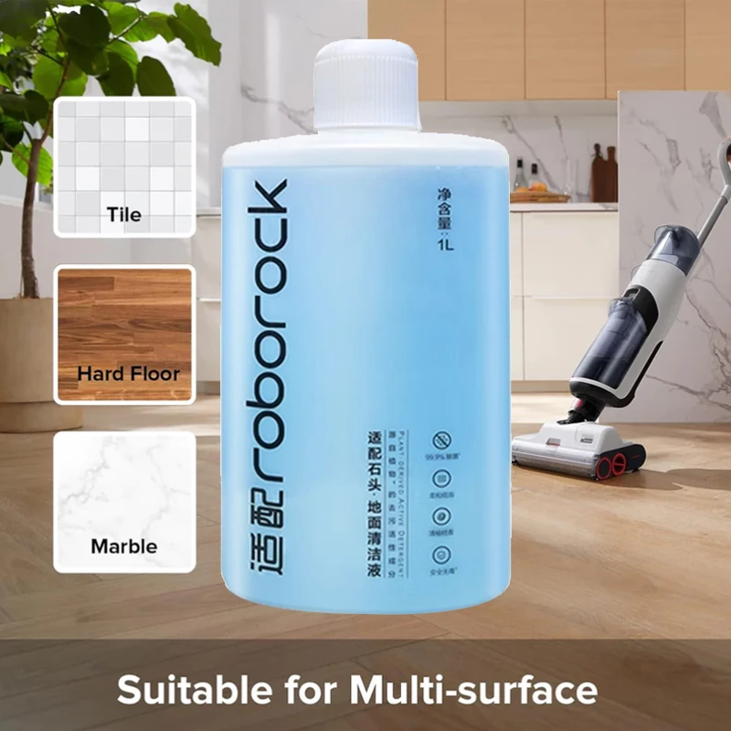 سائل لـ Roborock Q5/Q7/Q8/S7/S8/Qrevo Series Dyad/Flexi أجزاء سلسلة المكنسة الكهربائية ملحقات حل التنظيف 1L