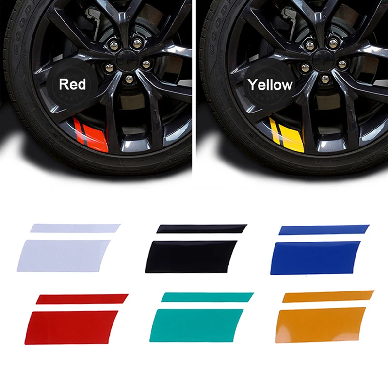 

6Pcs Reflective Car Wheel Rim Vinyl Stickers Car Wheel Decal Accessories Rim Sticker Wheel Rim Ring Decoration Tire Sticker
