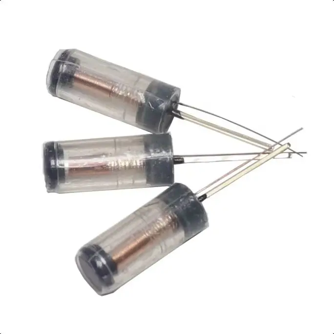 【50-10PCS】SW-18015P 12V Transparent Highly Vibration Switch Ball Tilt Double bead Angle Spring Sensor