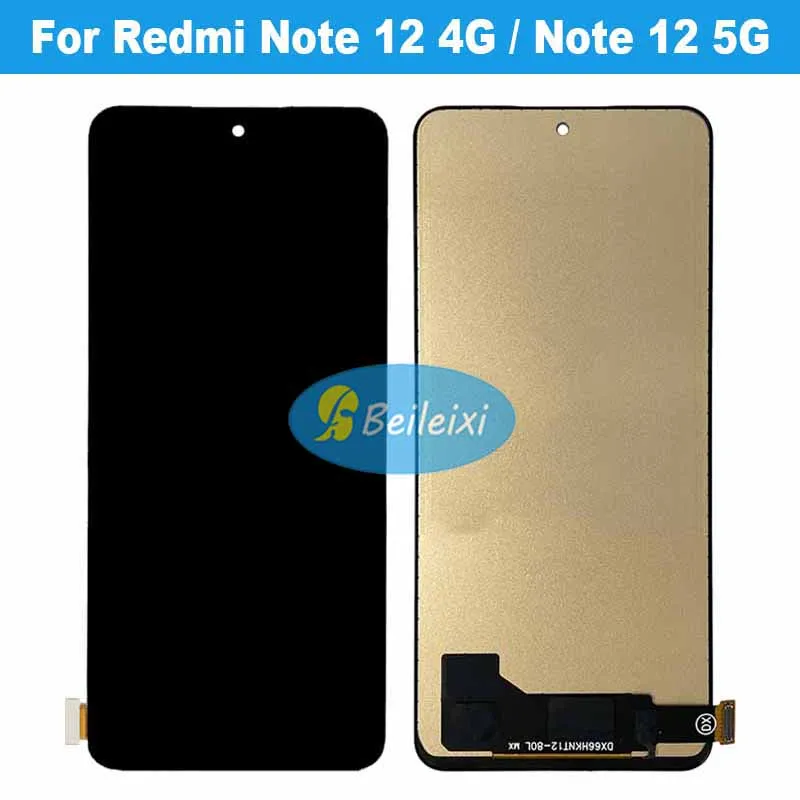 

For Xiaomi Redmi Note 12 4G 23021RAAEG 23021RAA2Y LCD Display Touch Screen Digitizer For Redmi Note 12 5G 22111317I 22111317G