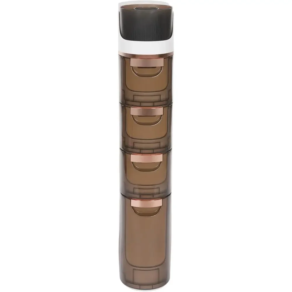Narrow 4-Tier Plastic Bathroom Storage Cabinet with Multifunctional Toilet Paper Holder for Small Spaces and Organization