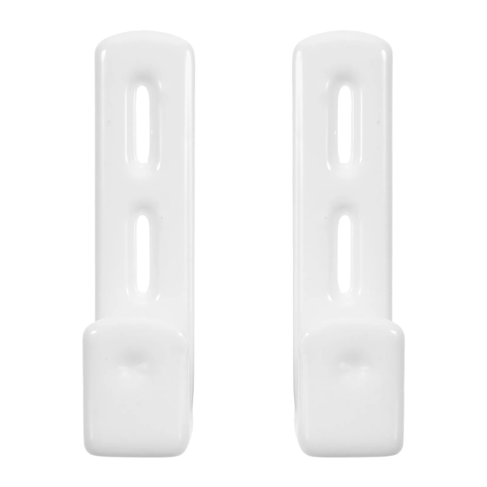 2Pcs Heavy Duty Iron Ladder Hooks with Rubber Coating for Bunk Bed Loft Dorm Garage Wall Mounting Scratch Proof Stable Support