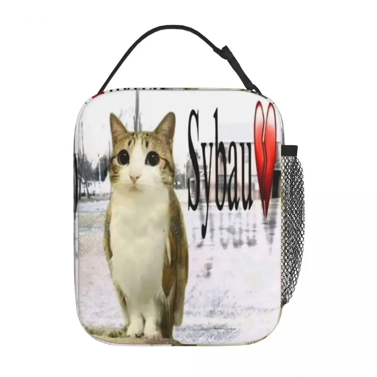 Meowl Cat Owl Funny Insulated Lunch Bag for Men Women Storage Food Box Portable Cooler Thermal Bento Box For Picnic