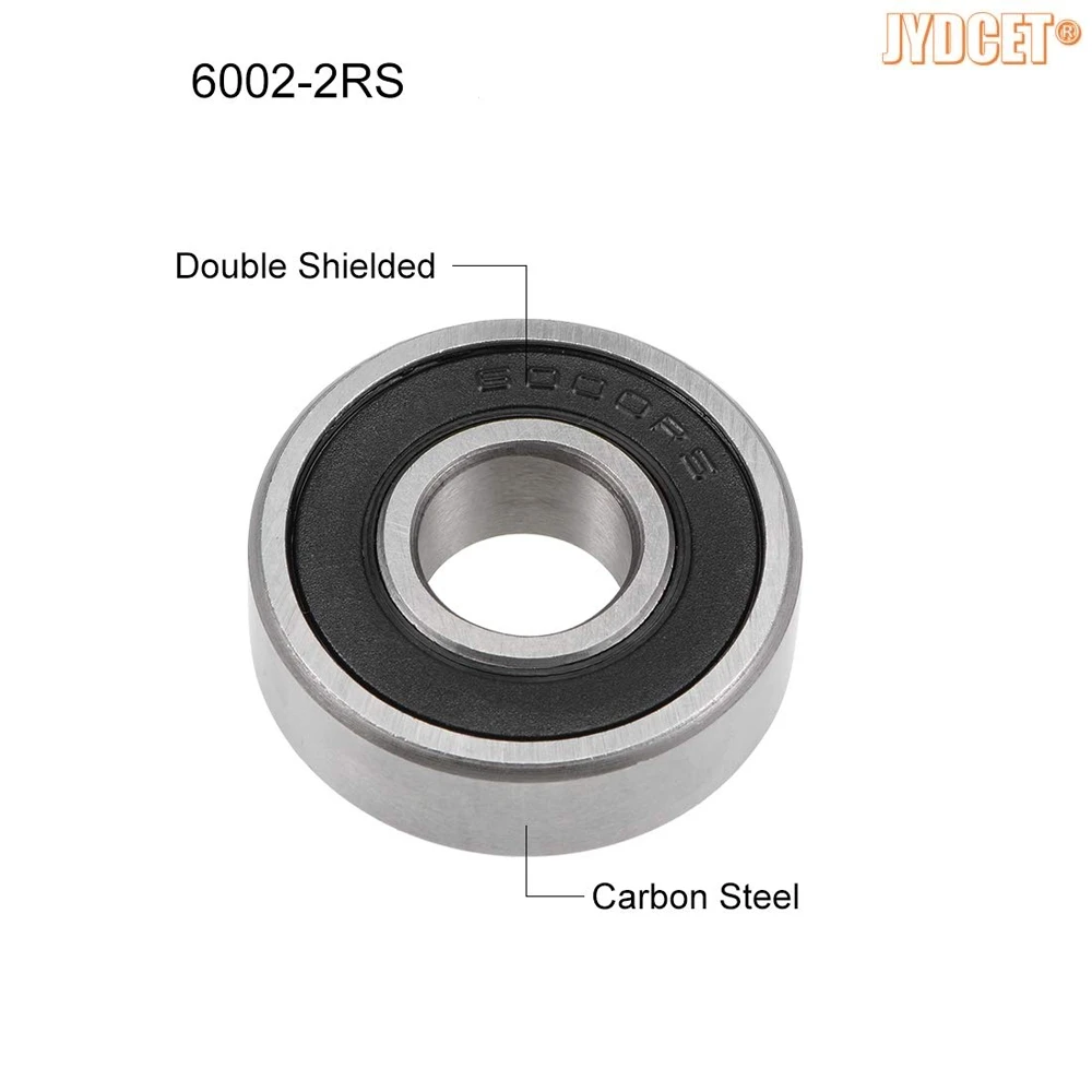 6000-2RS 10x26x8mm Double Rubber Seal Bearings, Pre-Lubricated and Stable Performance, Deep Groove Ball Bearings.