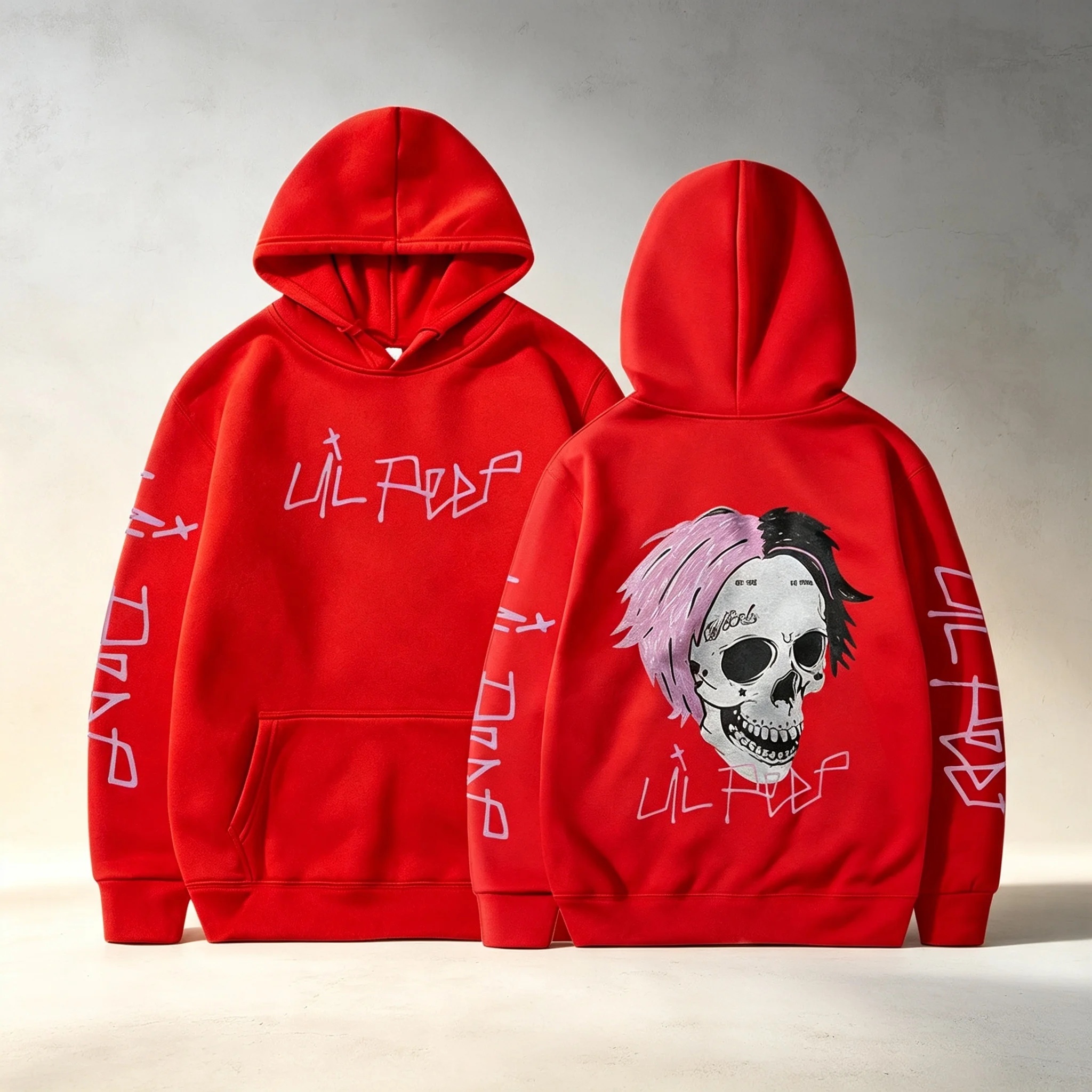 Rapper Lil Peep Cry Baby Hoodies Herrenbekleidung Mode Vintage Hip Hop Oversized Sweatshirts Gothic Harajuku Pullover Streetwear – Detail 11
