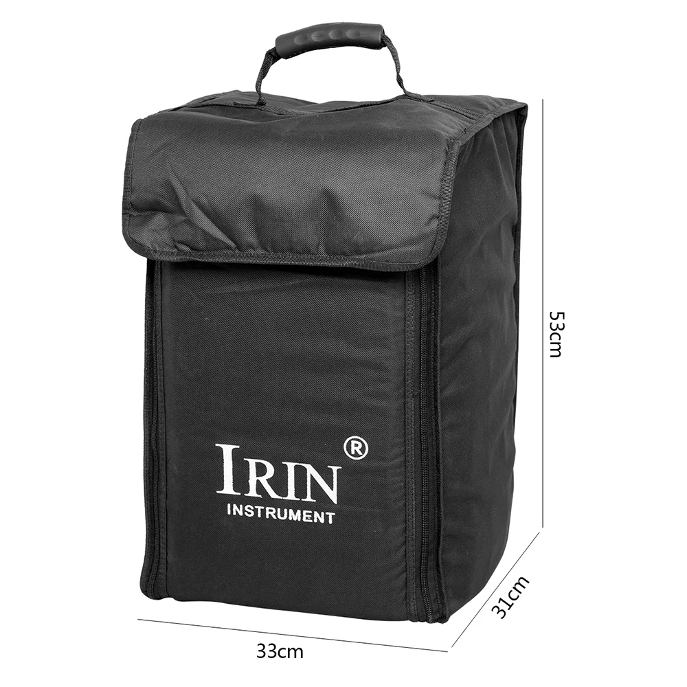 

IRIN Cajon Bag Portable Box Drum Backpack Thickened 600D Oxford Cloth Drum Double Shoulder Bag Percussion Instrument Accessory