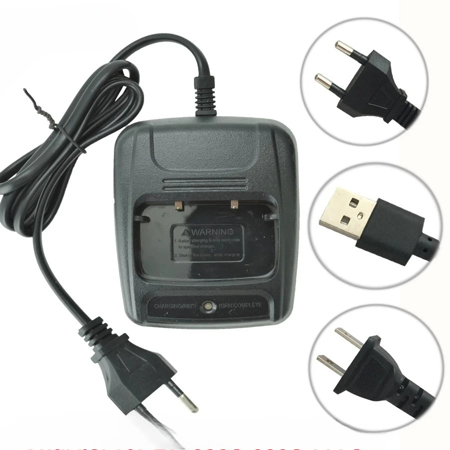 شاحن USB لاسلكي BAOFENG BF-888s/666s: شواحن سطح المكتب القياسية الأمريكية والاتحاد الأوروبي