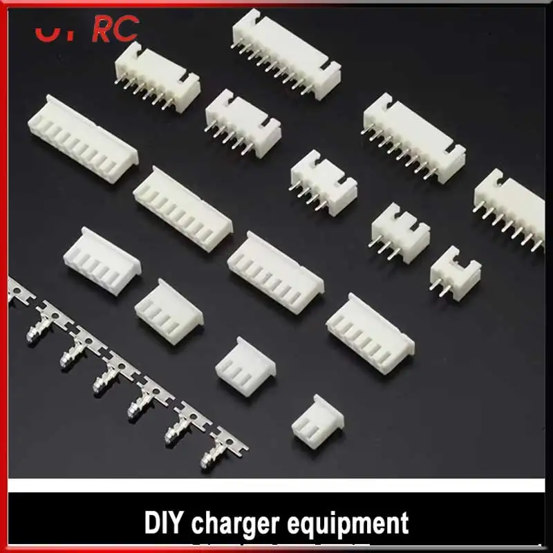 10pcs Spark Male Female Balance Charging Terminal Connector Xh2.5 2.5mm (2s-3p,3s-4p,4s-5p,5s-6p,6s-7p) For Lipo Battery Charger
