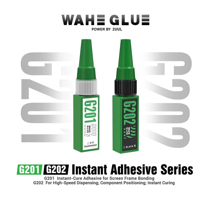 2UUL WAHE GS01 GS02 Transparent/Black Instant-cure Adhesive for Mobile Phone Maintenance LCD Screen Frame Bonding Repair Glue