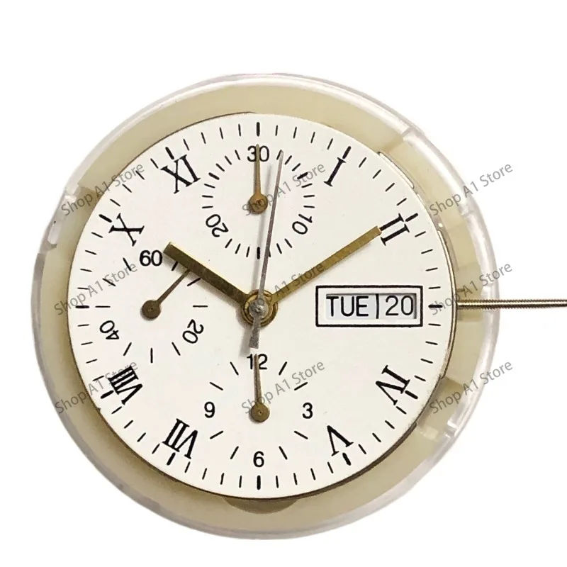 Timepiece Accessories 7750 Automatic Movement, Six-Pin Double Calendar 9 O'clock Small Second Movement