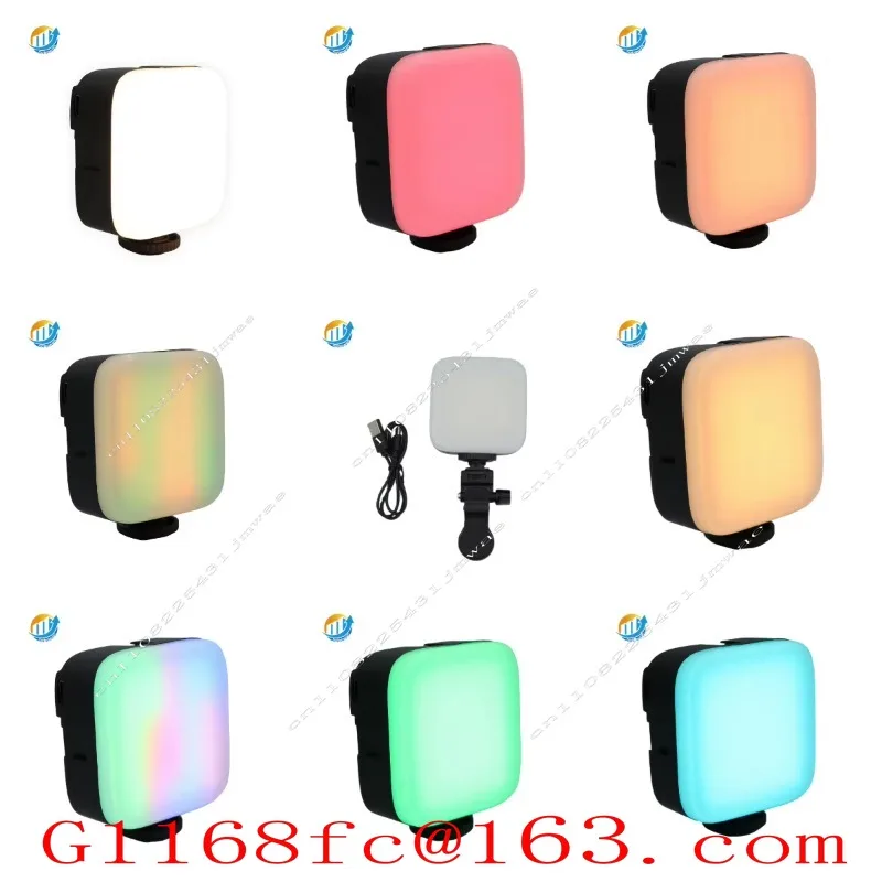 RGB Full-color LED Video Light Dimmable Mini Pocket SMD LED Fill Light, Suitable for Photography and Live Streaming