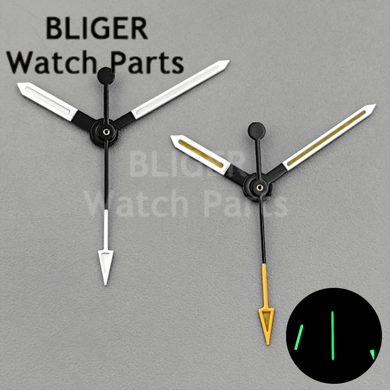 NH35 NH36 ETA2824 PT5000 Watch Hands Black White Yellow Pilot Watch Needle Green Luminous Pointer For Mod Watch Accessories Part