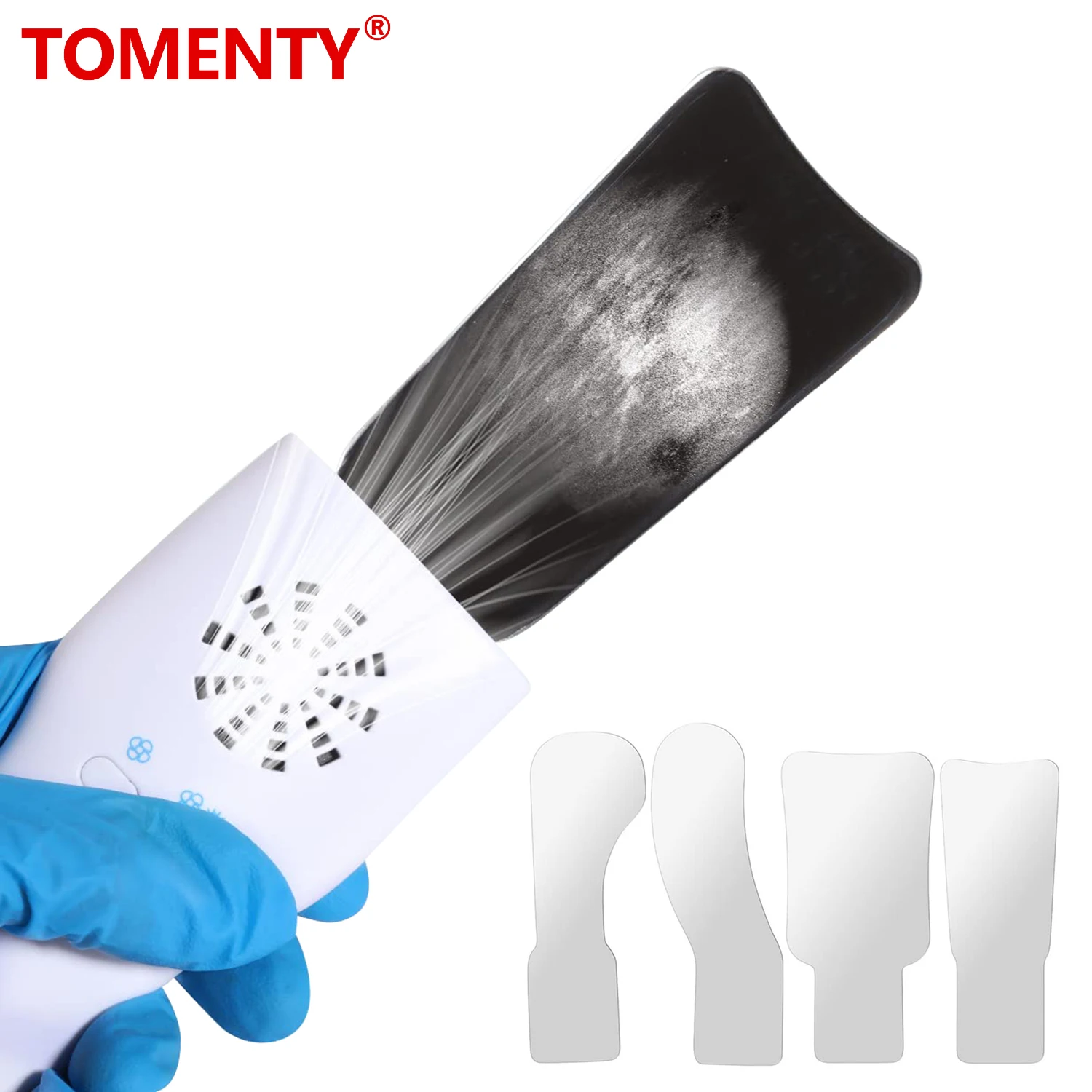 Tomenty Dental Anti-Fog Mirrors Set Fog Free Intraoral Photography Stainless Steel Mirror with LED Light Orthodontic Reflectors