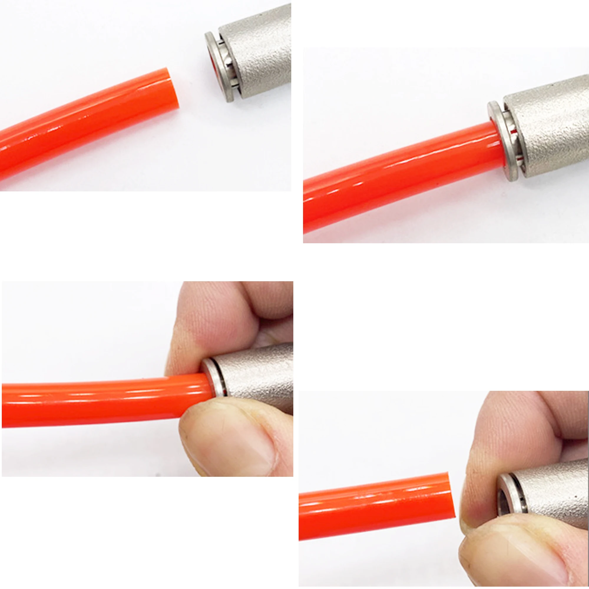 Nickel Plated Copper Air Hose Push Fitting Air Fittings Pneumatic PU PV PE PY PZA 4mm 6mm 8mm 10mm 12mm Metal Quick Connector