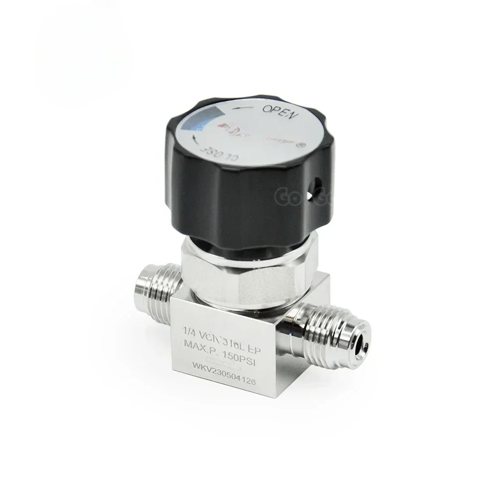Flow Control Valves Stainless Steel Low Pressure Manual VCR Diaphragm valve